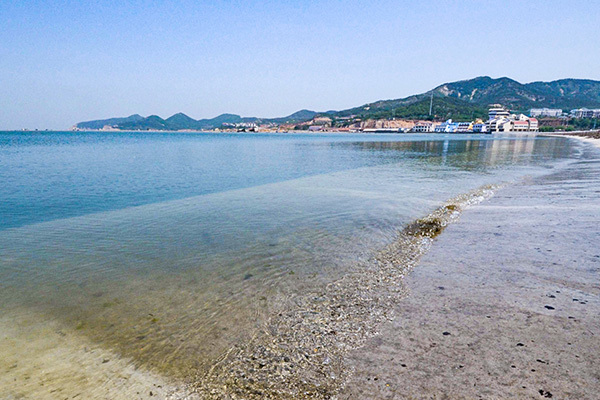 西海岸西侧海边砼路面